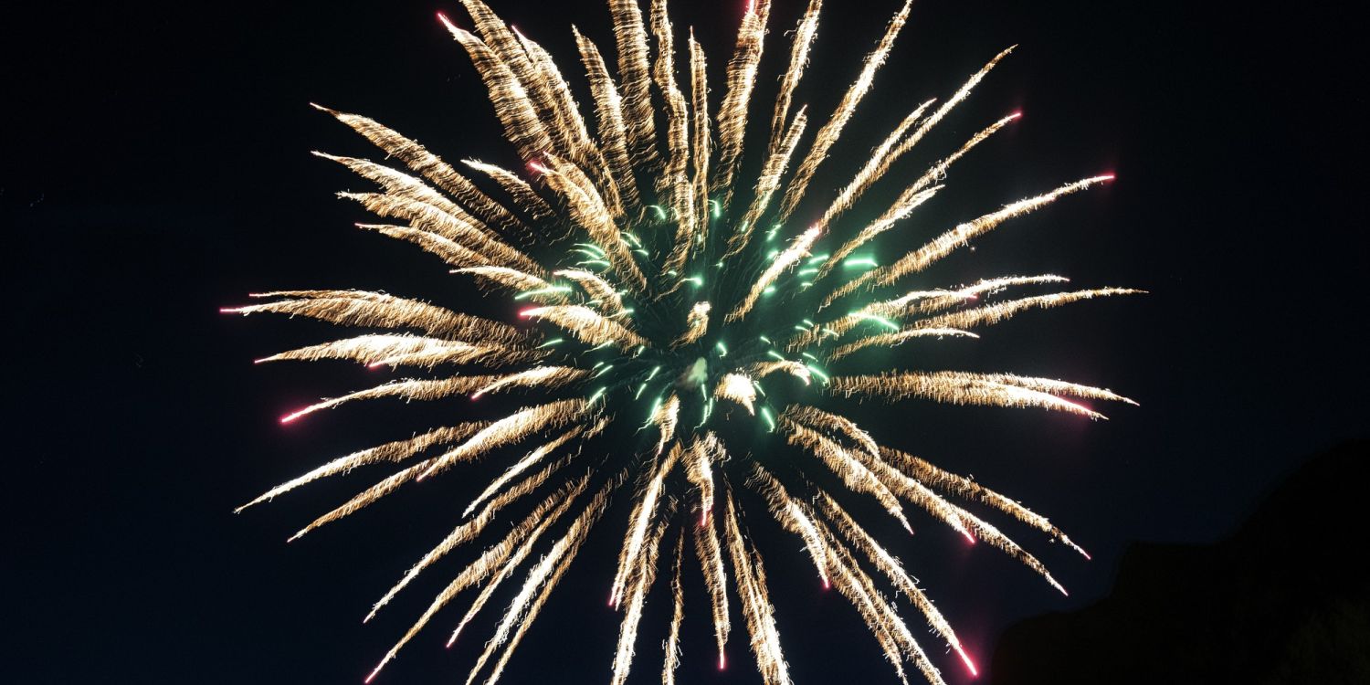 Fireworks at Lecco (Italy)